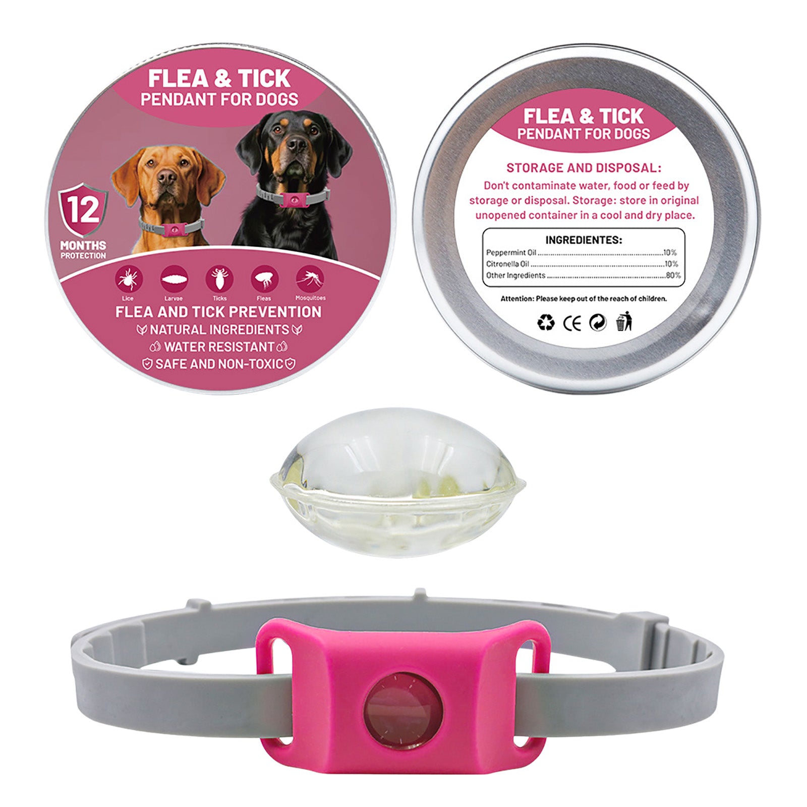 The LoneStar Shield Natural Flea & Tick Protection Collar for Dogs