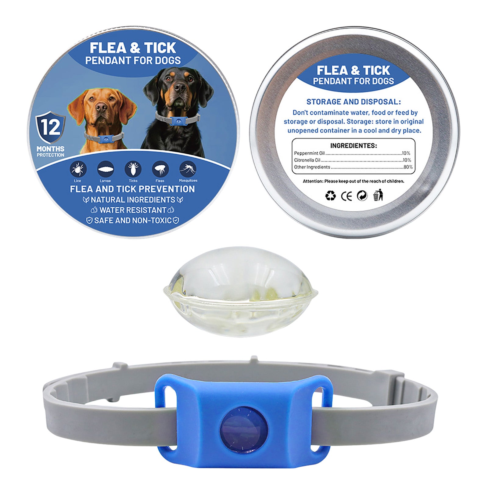 The LoneStar Shield Natural Flea & Tick Protection Collar for Dogs